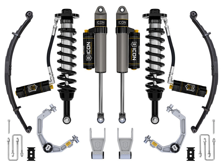 ICON 2021-2026 Ford F-150 Tremor, 2.5-3" Lift, Stage 4 Suspension System, Billet, CDCV, w/ Leaf Packs
