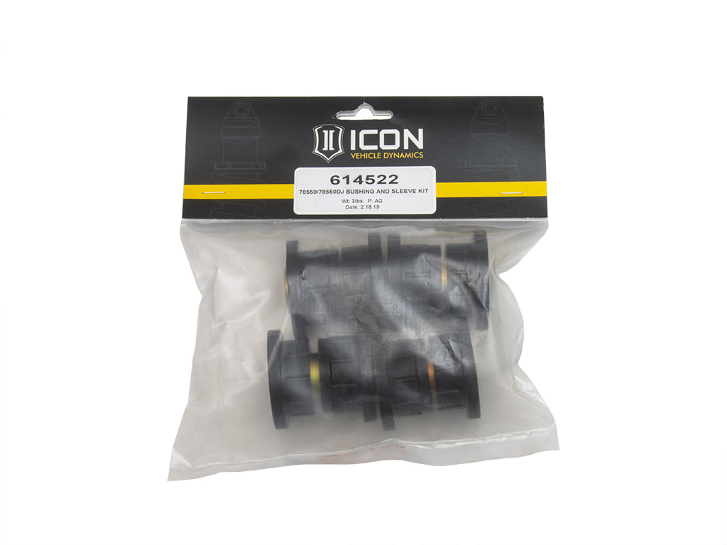ICON 2001-2010 Chevrolet Silverado 2500 & 3500/GMC Sierra 2500 & 3500, Tubular UCA, Replacement Bushing & Sleeve Kit