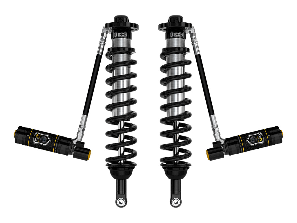 ICON 2005-2023 Toyota Tacoma/2010-2024 Toyota 4Runner, Front, V.S. 2.5 Series Coilover Kit, Long Travel, Remote Reservoir w/ CDEV, Pair