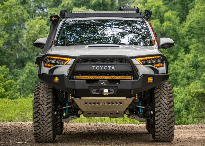 Hi-Lite Overland Toyota 4Runner Front Bumper 5th Gen (2010-2024) [Bull Bar] by Backwoods Adventure Mods | KOVA Offroad