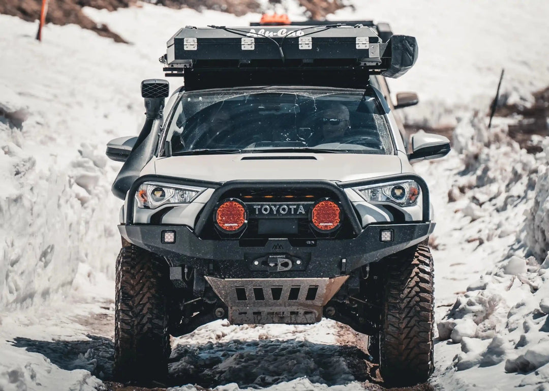 Hi-Lite Overland Toyota 4Runner Front Bumper 5th Gen (2010-2024) [Bull Bar] by Backwoods Adventure Mods | KOVA Offroad