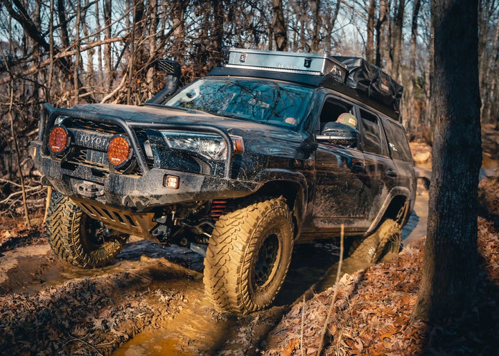 Hi-Lite Overland Toyota 4Runner Front Bumper 5th Gen (2010-2024) [Bull Bar] by Backwoods Adventure Mods | KOVA Offroad