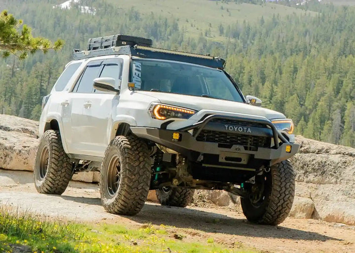 Hi-Lite Overland Toyota 4Runner Front Bumper 5th Gen (2010-2024) [PreRunner Bull Bar] by Backwoods Adventure Mods | KOVA Offroad