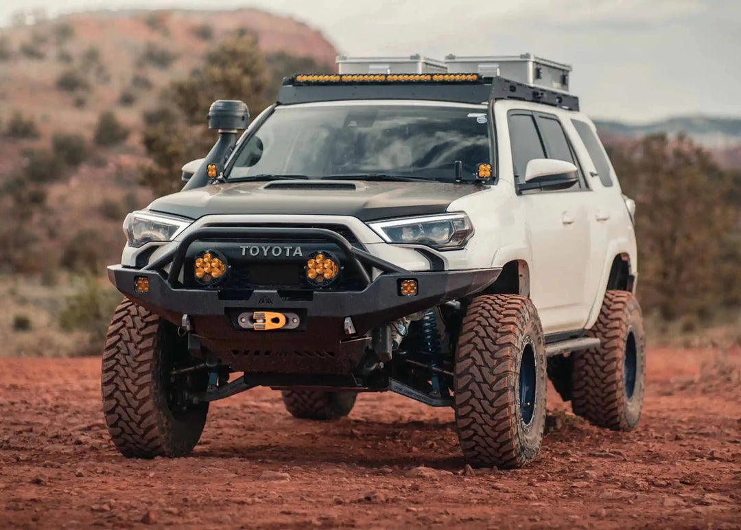 Hi-Lite Overland Toyota 4Runner Front Bumper 5th Gen (2010-2024) [PreRunner Bull Bar] by Backwoods Adventure Mods | KOVA Offroad
