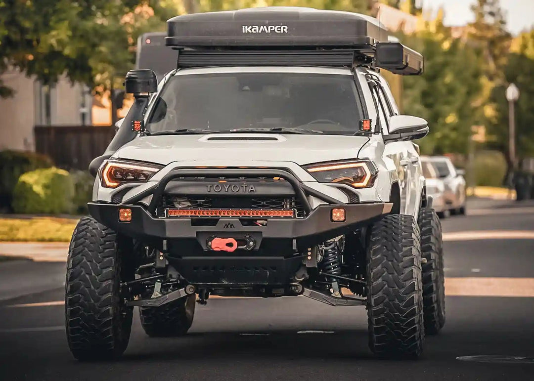 Hi-Lite Overland Toyota 4Runner Front Bumper 5th Gen (2010-2024) [PreRunner Bull Bar] by Backwoods Adventure Mods | KOVA Offroad