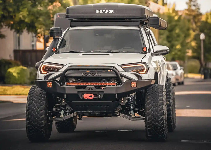Hi-Lite Overland Toyota 4Runner Front Bumper 5th Gen (2010-2024) [PreRunner Bull Bar] by Backwoods Adventure Mods | KOVA Offroad