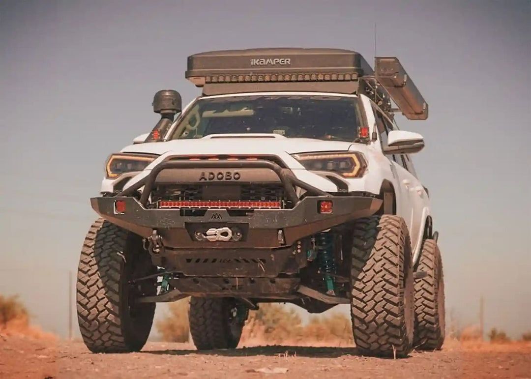 Hi-Lite Overland Toyota 4Runner Front Bumper 5th Gen (2010-2024) [PreRunner Bull Bar] by Backwoods Adventure Mods | KOVA Offroad