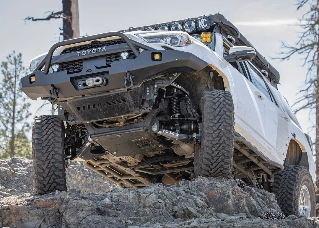 Hi-Lite Overland Toyota 4Runner Front Bumper 5th Gen (2010-2024) [PreRunner Bull Bar] by Backwoods Adventure Mods | KOVA Offroad