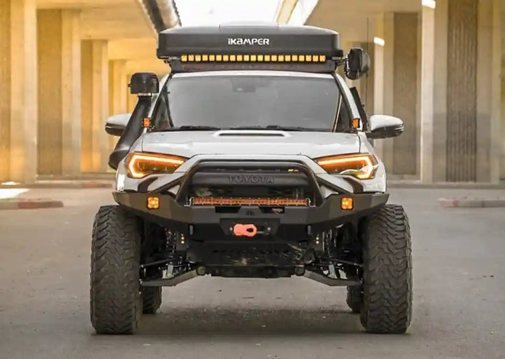 Hi-Lite Overland Toyota 4Runner Front Bumper 5th Gen (2010-2024) [PreRunner Bull Bar] by Backwoods Adventure Mods | KOVA Offroad