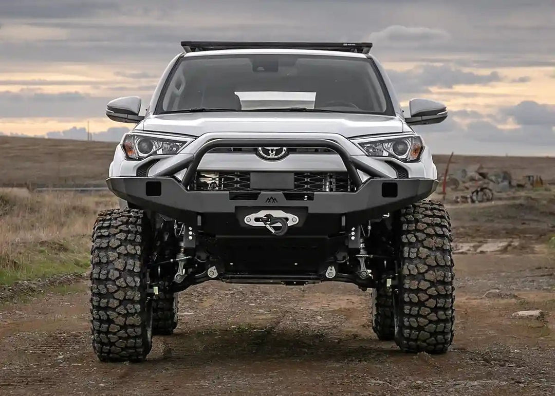Hi-Lite Overland Toyota 4Runner Front Bumper 5th Gen (2010-2024) [PreRunner Bull Bar] by Backwoods Adventure Mods | KOVA Offroad