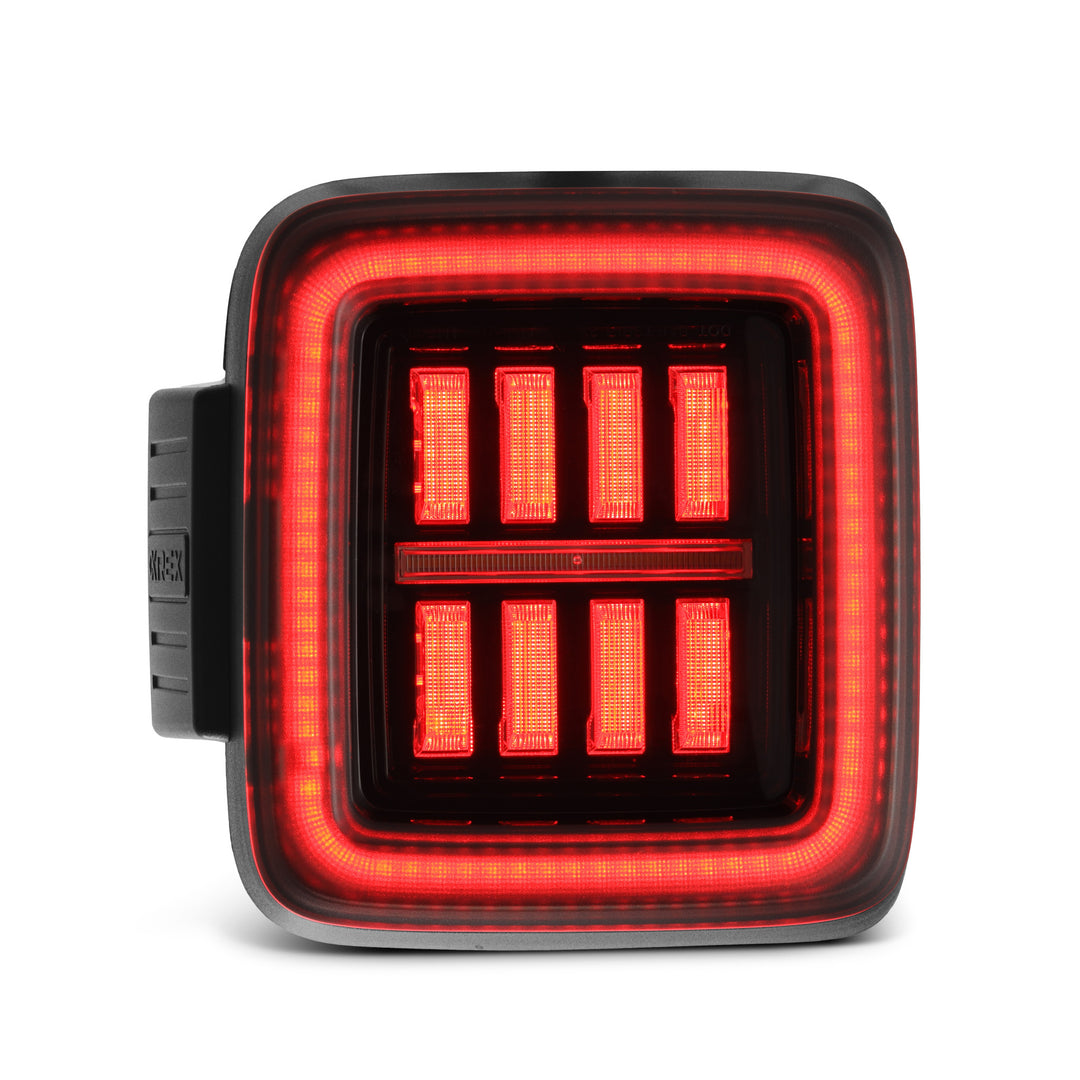 AlphaRex Prismatic LED Taillight Alpha Black for Jeep Wrangler JL (2018-2024)