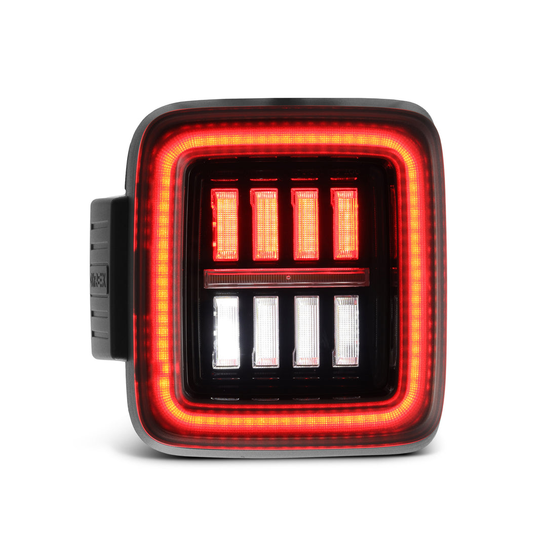 AlphaRex Prismatic LED Taillight Alpha Black for Jeep Wrangler JL (2018-2024)