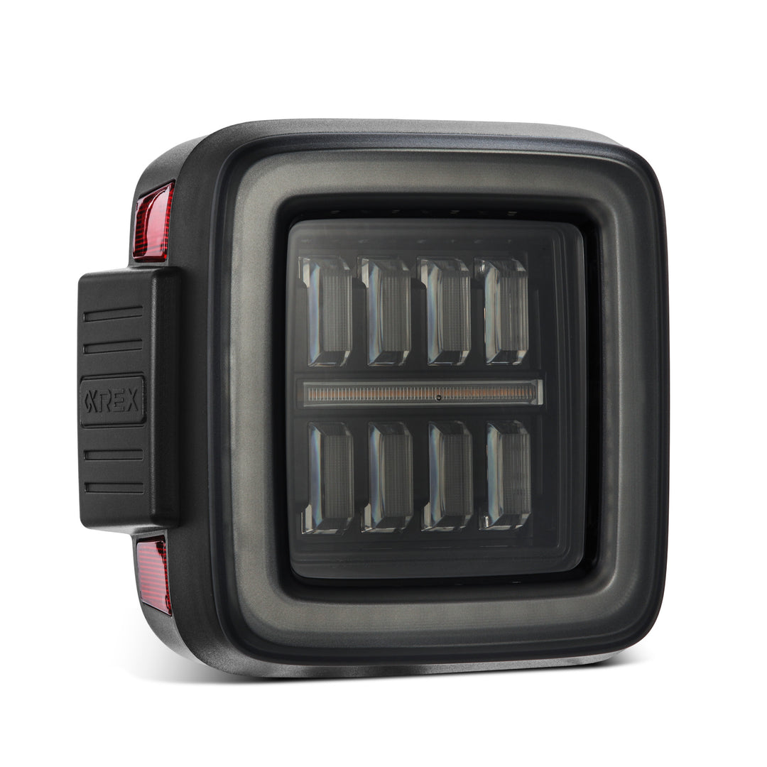 AlphaRex Prismatic LED Taillight Alpha Black for Jeep Wrangler JL (2018-2024)