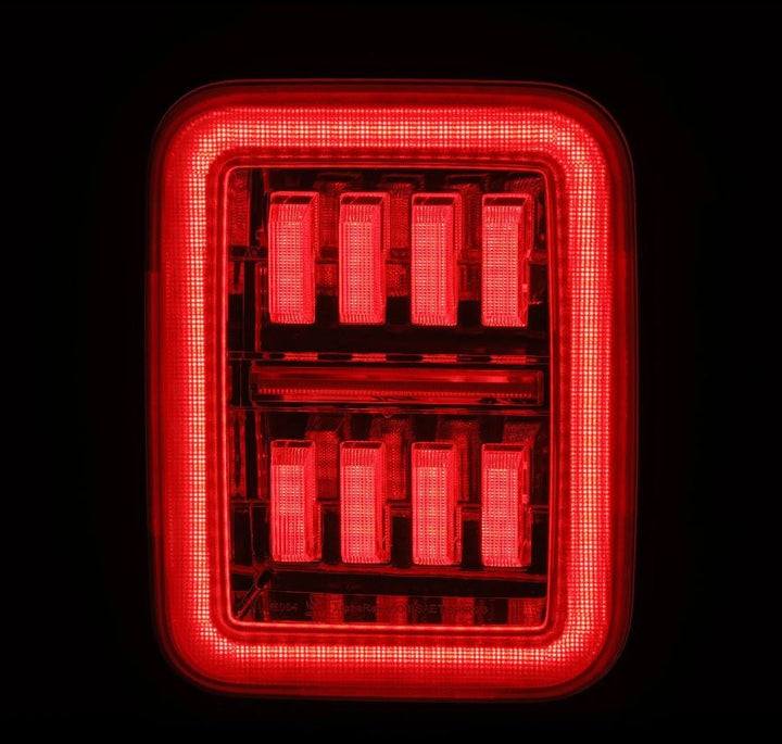 AlphaRex Prismatic LED Taillights Chrome for Jeep Gladiator 2020-2024
