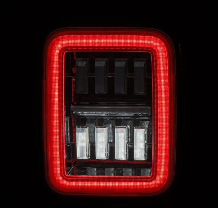 AlphaRex Prismatic LED Taillights Chrome for Jeep Gladiator 2020-2024