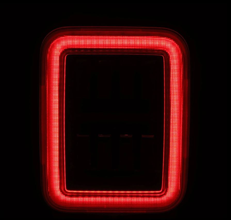 AlphaRex Prismatic LED Taillights for Jeep Gladiator 2020-2024 Black-Red – NOVA-Series