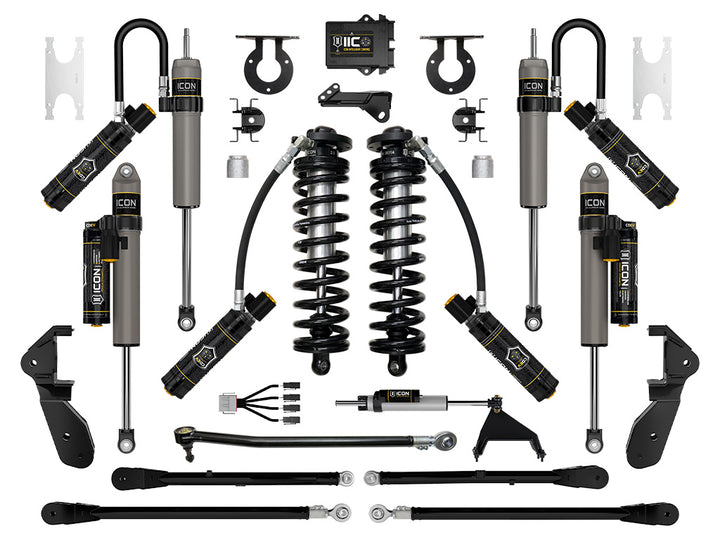 ICON 2023-2026 Ford F-250/F-350 Super Duty 4WD, 2.5-3" Lift, Stage 7 Coilover Conversion System with 4-Link