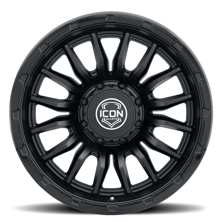 ICON Alloys Cajon, Double Black, 20 x 9 / 8 x 6.5, 12mm Offset, 5.5" Backspace