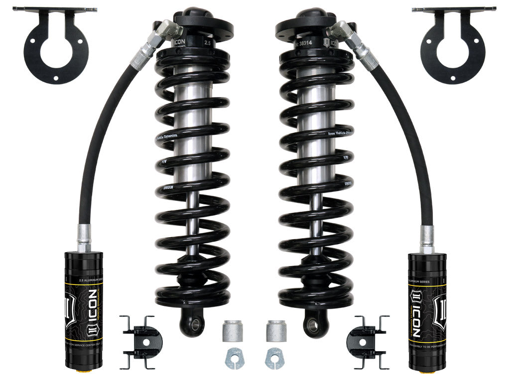 ICON Vehicle Dynamics 61720 Ford F-250/F-350 Super Duty 4WD 2.5-3 Inch Lift V.S. Series Coilover Conversion Kit with Remote Reservoir and Caster Cams