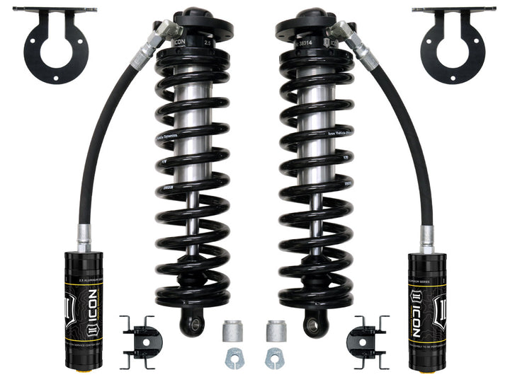 ICON Vehicle Dynamics 61720 Ford F-250/F-350 Super Duty 4WD 2.5-3 Inch Lift V.S. Series Coilover Conversion Kit with Remote Reservoir and Caster Cams
