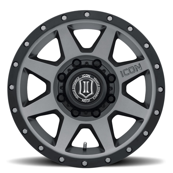 ICON Alloys Rebound HD, Titanium, 18 x 9 / 8 x 170, 6mm Offset, 5.25" Backspace