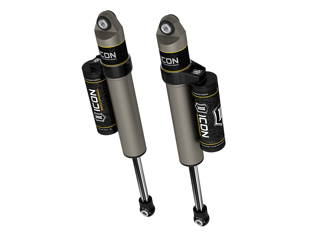 ICON 2021-2026 Ford F-150 2WD, 0-1" Lift, Rear, V.S. 2.5 Aluminum Series Shock Absorbers, Piggyback Reservoir, Pair