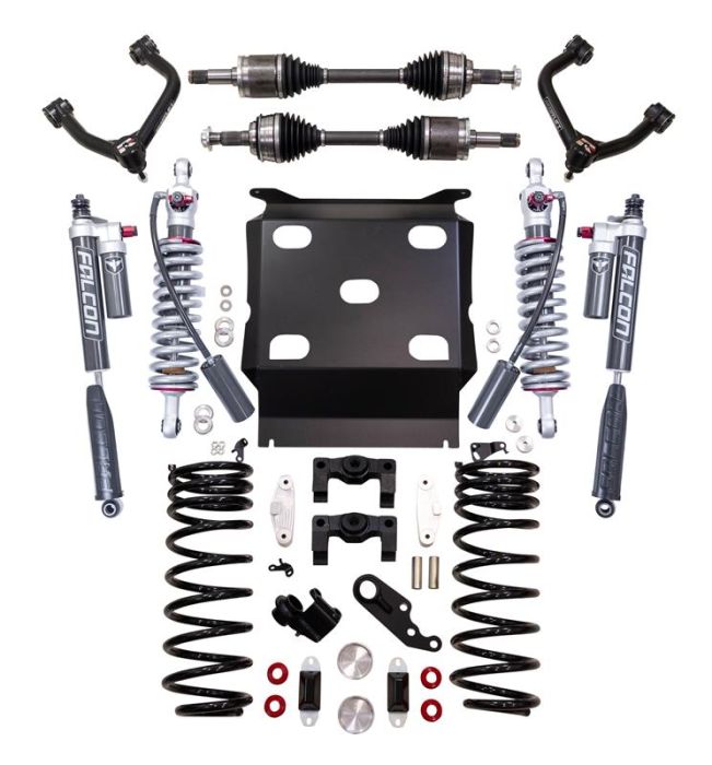 ReadyLift 62-52460 Tundra 3-Inch SST3.3 Suspension Lift Kit with Falcon 3.3 Shocks and High-Angle CV Axle Kit