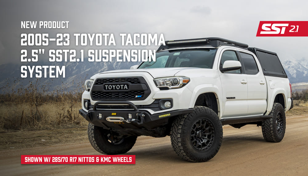 ReadyLift 62-55340 SST2.1 Series 2.5-Inch Front and 1-Inch Rear Suspension Lift Kit for Toyota Tacoma