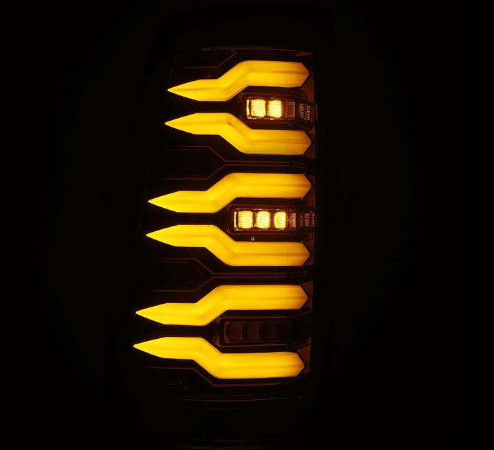 AlphaRex LUXX-Series LED Taillights for 1999-2006 Chevrolet Silverado and GMC Sierra Alpha Black