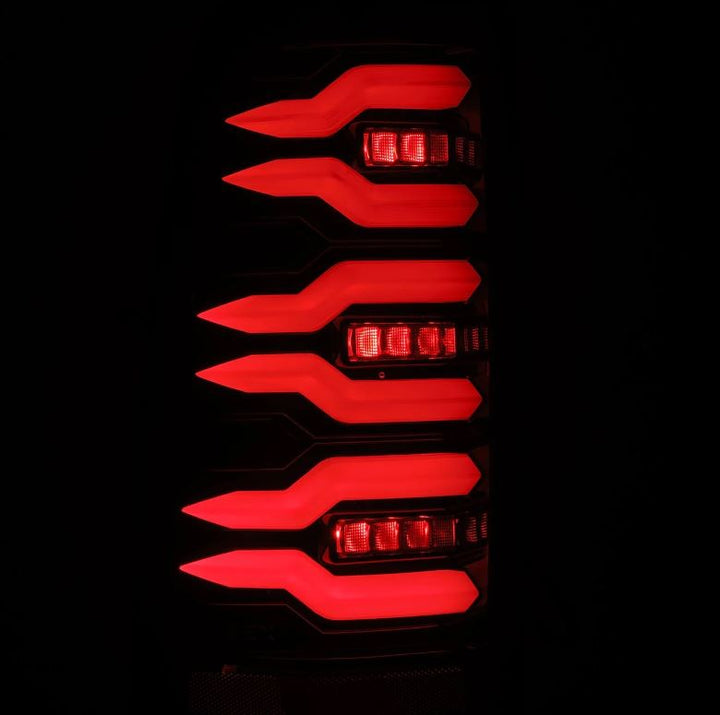 AlphaRex LUXX-Series LED Taillights for 1999-2006 Chevrolet Silverado and GMC Sierra Alpha Black