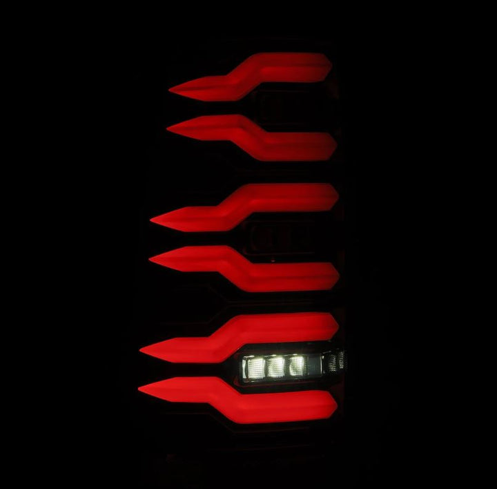 AlphaRex LUXX-Series LED Taillights for 1999-2006 Chevrolet Silverado and GMC Sierra Alpha Black