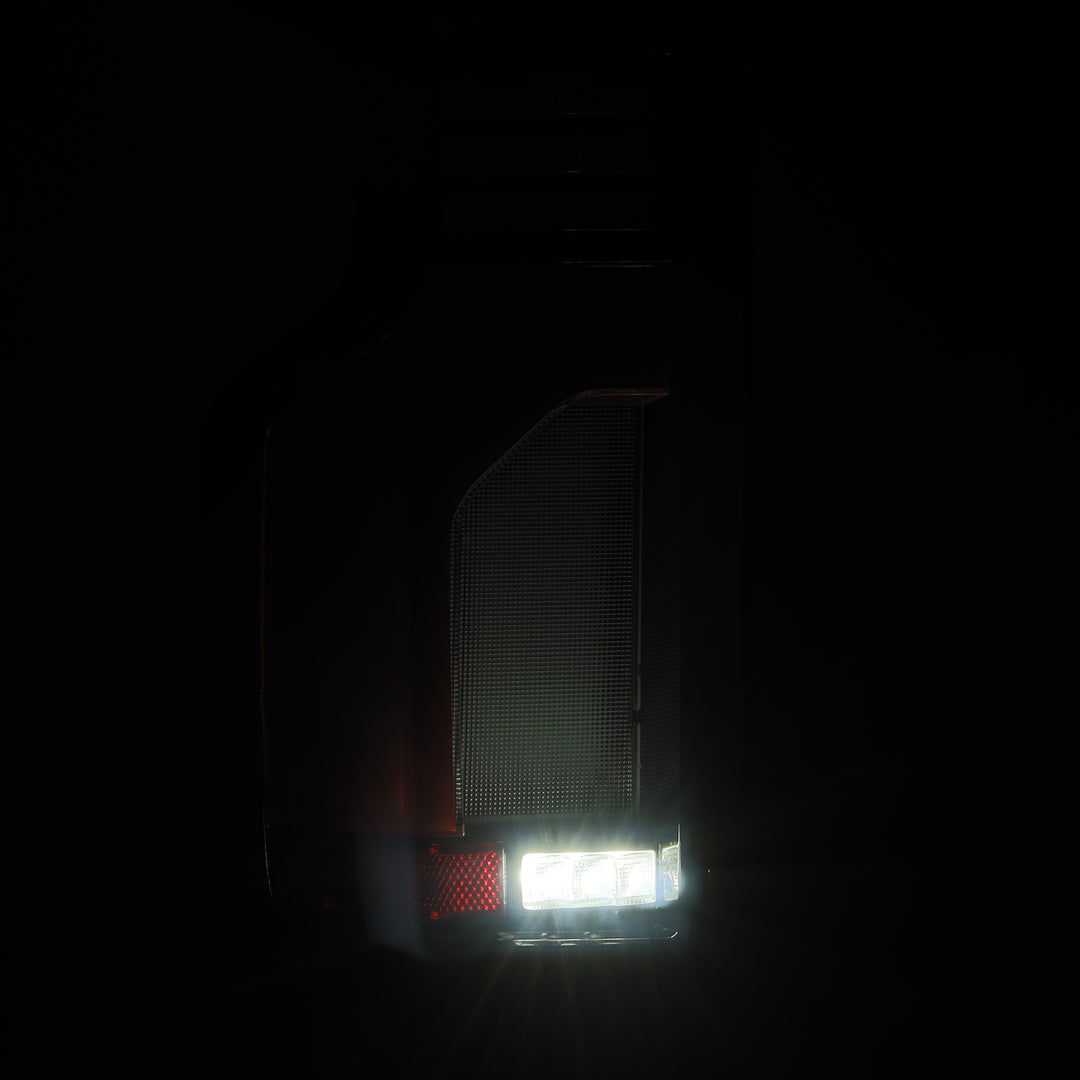 AlphaRex LED Taillights Black Red for Chevrolet Silverado 1500, 2500HD, 3500HD (2019-2022)