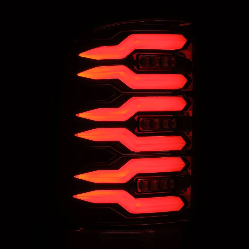 AlphaRex LUXX-Series LED Taillights Alpha Black for GMC Sierra (2007-2014)