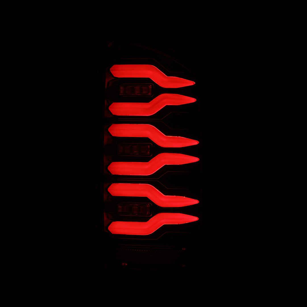 AlphaRex LUXX-Series LED Taillights for Dodge Ram 1500/2500/3500 Black
