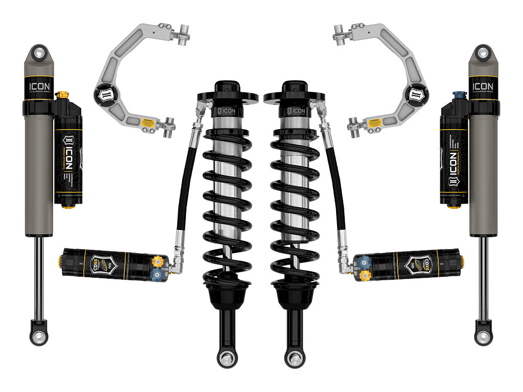 ICON 2021-2026 Ford F-150 Tremor, 2.5-3" Lift, Stage 4 Suspension System, Billet, CDXS