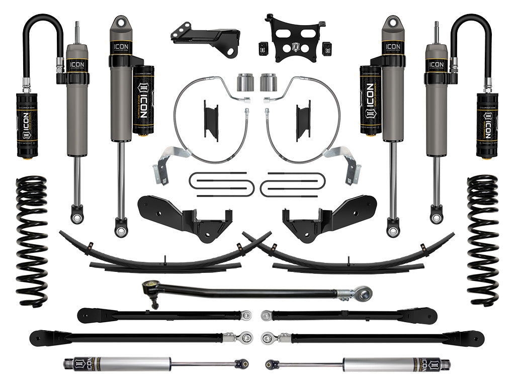 ICON 2023-2026 Ford F-250/F-350 Super Duty 4WD, Gas, 4.5" Lift, Stage 6 Suspension System w/ Expansion Packs