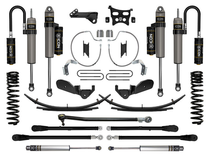 ICON 2023-2026 Ford F-250/F-350 Super Duty 4WD, Gas, 4.5" Lift, Stage 6 Suspension System w/ Expansion Packs