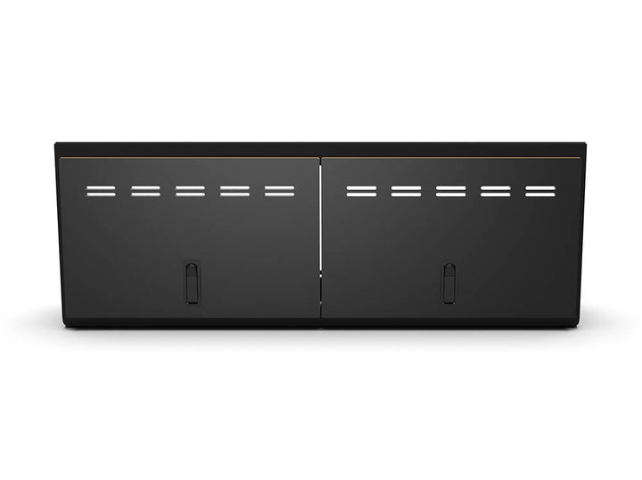 40" Shallow Upper Cabinet Black - Black Door