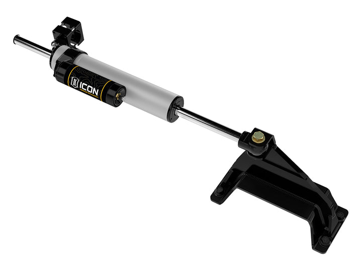 ICON Vehicle Dynamics 2023-2026 Ford Super Duty 4WD 2.5 Centerline Steering Stabilizer Kit with Piggyback Reservoir
