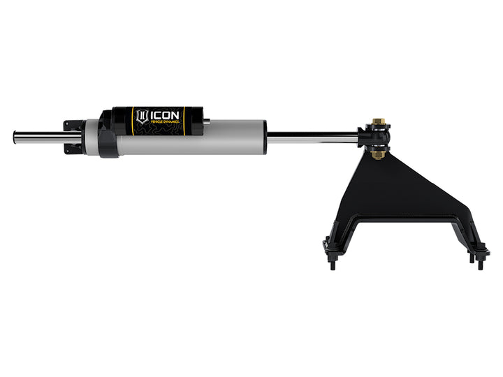 ICON Vehicle Dynamics 2023-2026 Ford Super Duty 4WD 2.5 Centerline Steering Stabilizer Kit with Piggyback Reservoir