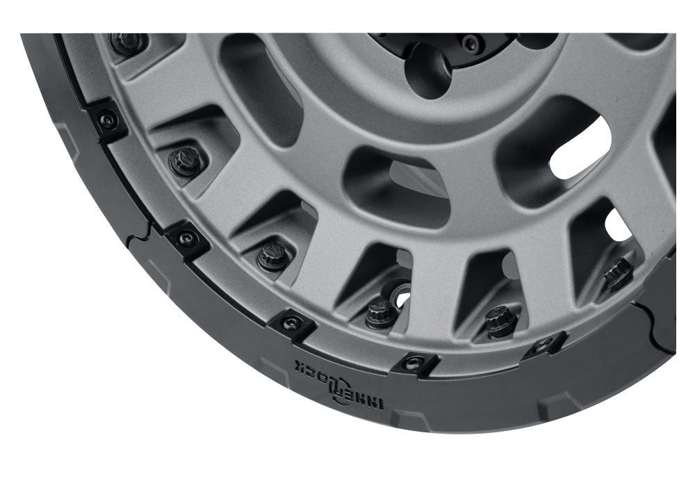 ICON Alloys Hammer Pro, Charcoal, 17 x 8.5 / 6 x 5.5, 25mm Offset, 5.75" BS