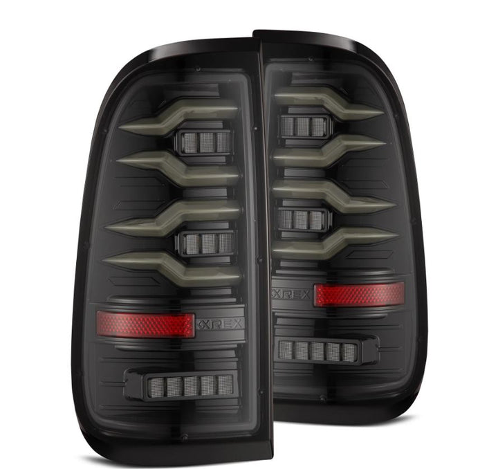 AlphaRex LUXX-Series LED Taillights for Ford Super Duty and F-150 – Alpha Black