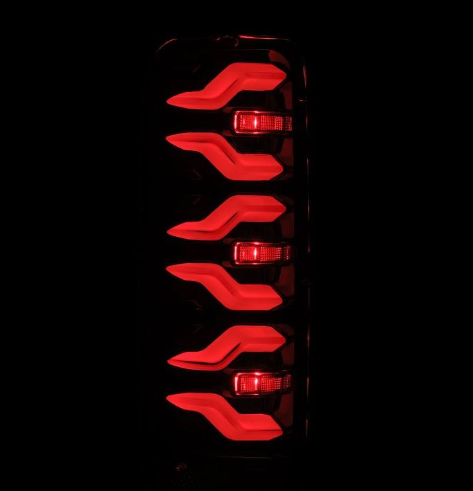 AlphaRex LUXX-Series LED Tail Lights for 87-96 Ford F-Series and Bronco Alpha-Black