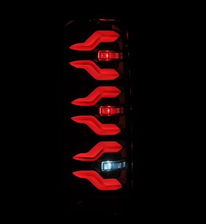 AlphaRex LUXX-Series LED Tail Lights for 87-96 Ford F-Series and Bronco Alpha-Black