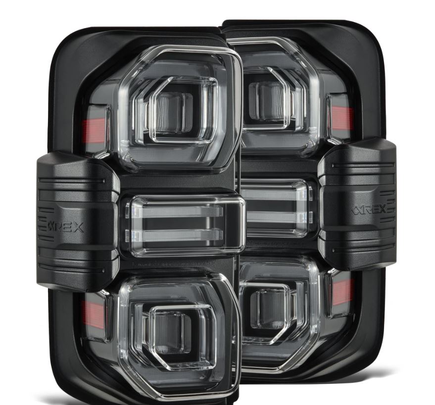 AlphaRex Prismatic LED Taillights for Ford Bronco (2021-2024), Black