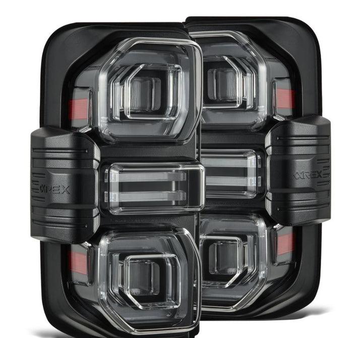 AlphaRex Prismatic LED Taillights for Ford Bronco (2021-2024), Black