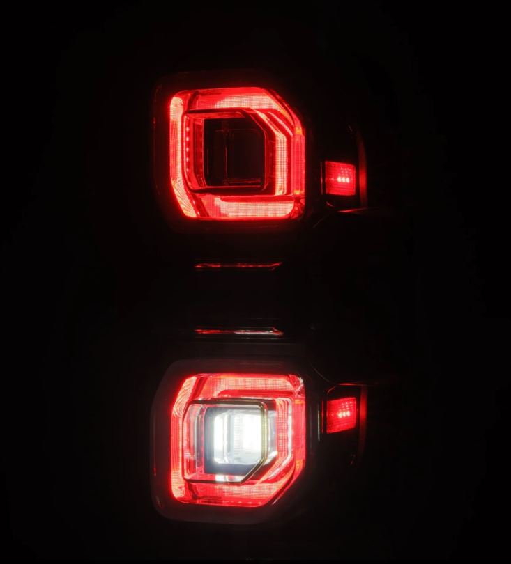 AlphaRex Prismatic LED Taillights for 2021-2024 Ford Bronco in Alpha Black