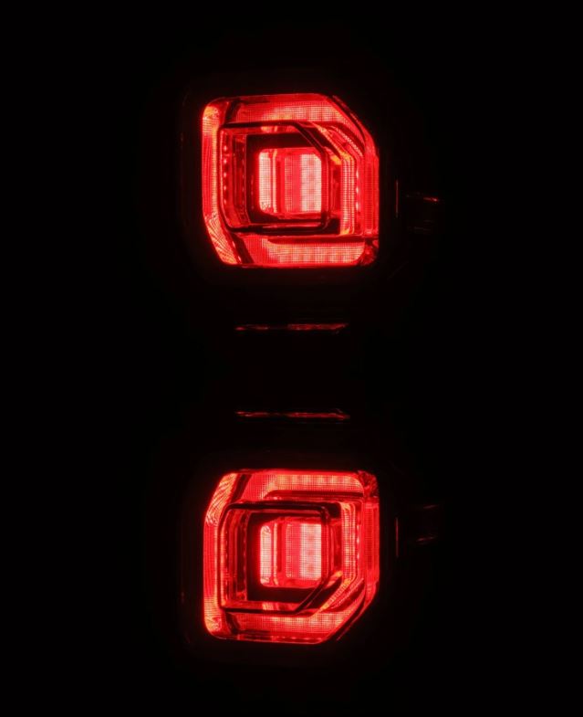 AlphaRex Prismatic LED Taillights for 2021-2024 Ford Bronco in Alpha Black