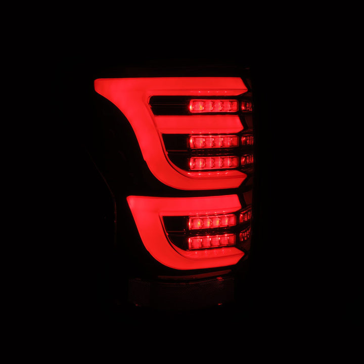 AlphaRex Luxx-Series LED Taillights Alpha-Black for Toyota Tundra (2007-2013)