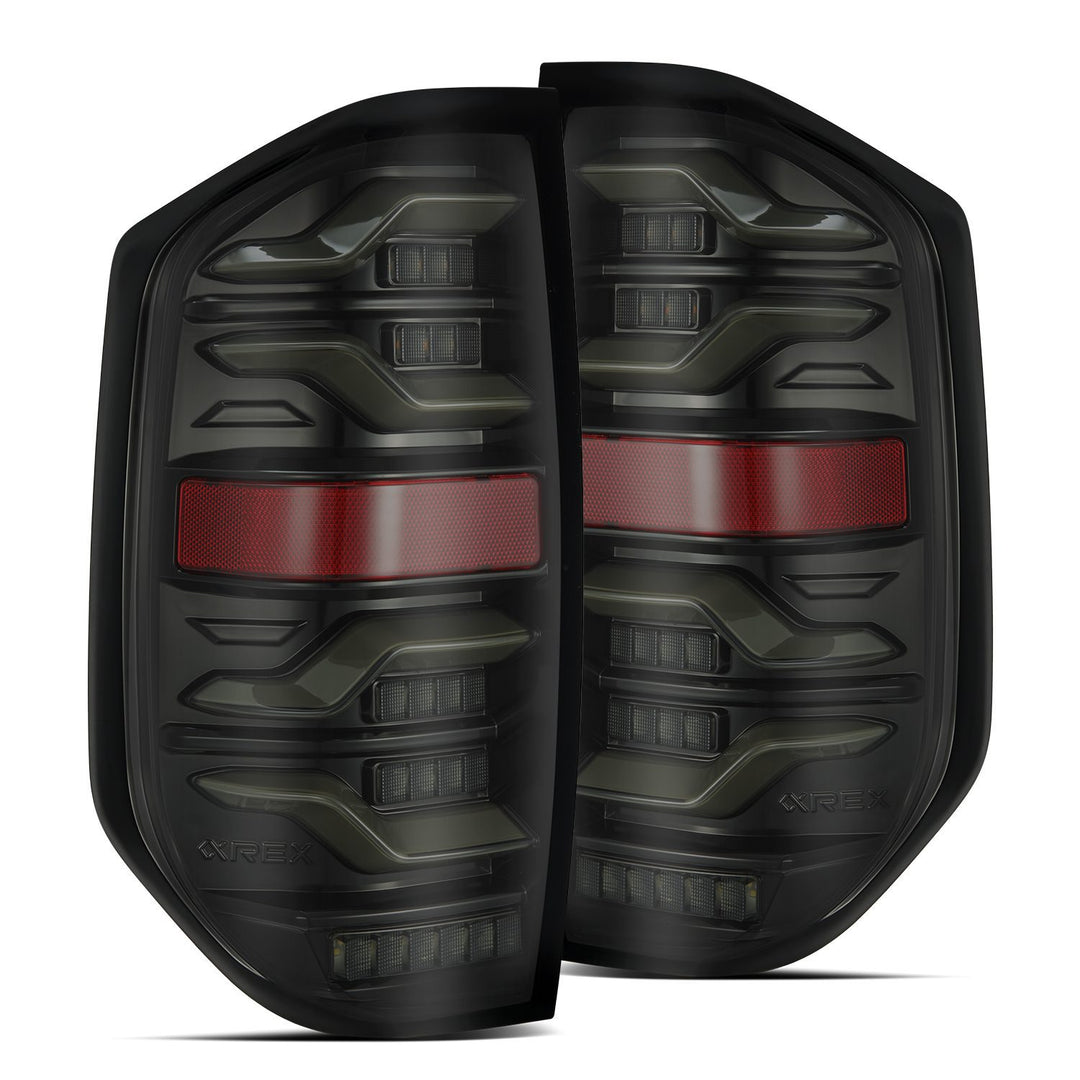 AlphaRex Luxx-Series LED Taillights Alpha-Black for Toyota Tundra (2014-2021)